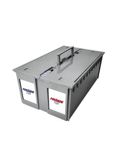 BCW 2-Row Graded Collectible Card Bin - Gray | Stackable, Acid-Free Plastic Trading Card Box | Customizable Card Storage with Additional Partitions | Compatible with PSA, BGS, SGC, CSG, HGA (Single)