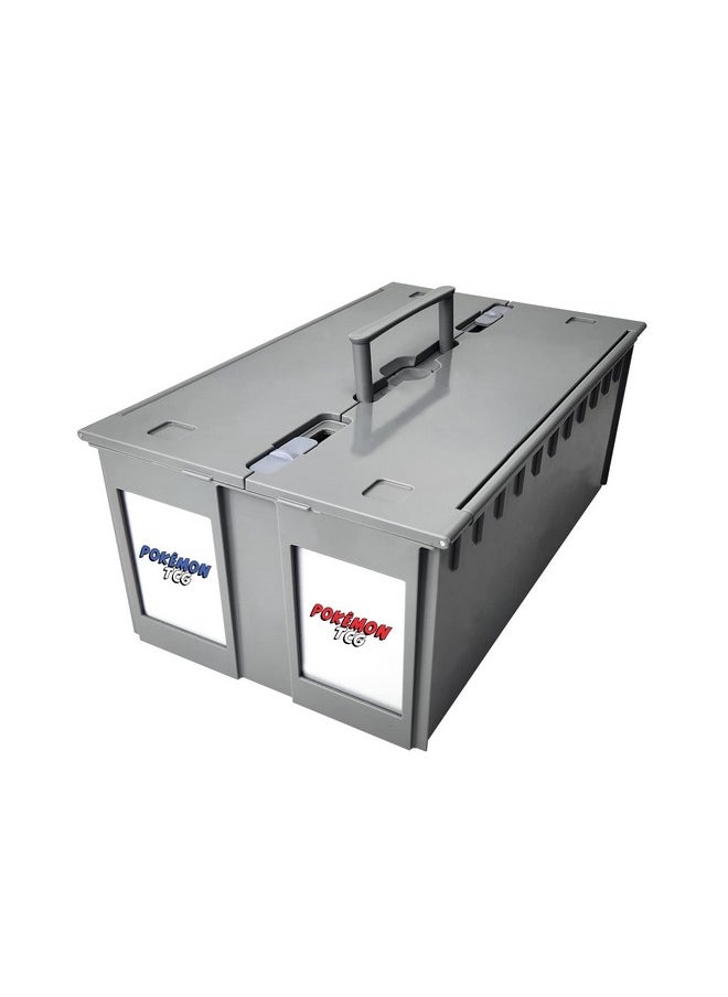 BCW - BCW 2-Row Graded Collectible Card Bin - Gray | Stackable, Acid-Free Plastic Trading Card Box | Customizable Card Storage with Additional Partitions | Compatible with PSA, BGS, SGC, CSG, HGA (Single) - Image 1