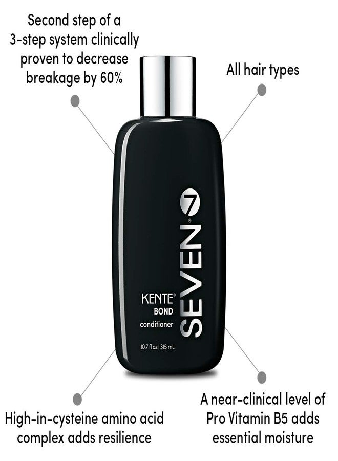 SEVEN Haircare KENTE BOND Conditioner for Split Ends + Damaged Hair, Sulfate Free, Cruelty Free with Amino Acid Complex, Guar Gum & Pro Vitamin B5 for Men & Women, Made in USA, 10 oz - Image 4