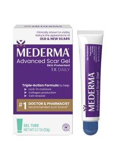 Mederma Advanced Scar Gel, Treats Old And New Scars, Reduces The Appearance Of Scars From Acne, Stitches, Burns And More, 0.70Oz (20G)  - Image 1