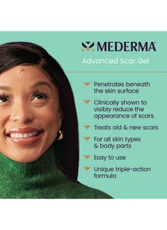 Mederma Advanced Scar Gel, Treats Old And New Scars, Reduces The Appearance Of Scars From Acne, Stitches, Burns And More, 0.70Oz (20G)  - Image 2