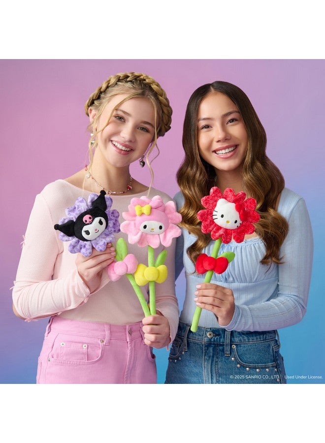 Hello Kitty Hello Kitty and Friends 14-inch Hello Kitty Red Plush Special Occasion Flower with Bendable Stem - Giftable Packaging - Officially Licensed - Ages 6+  - Image 2