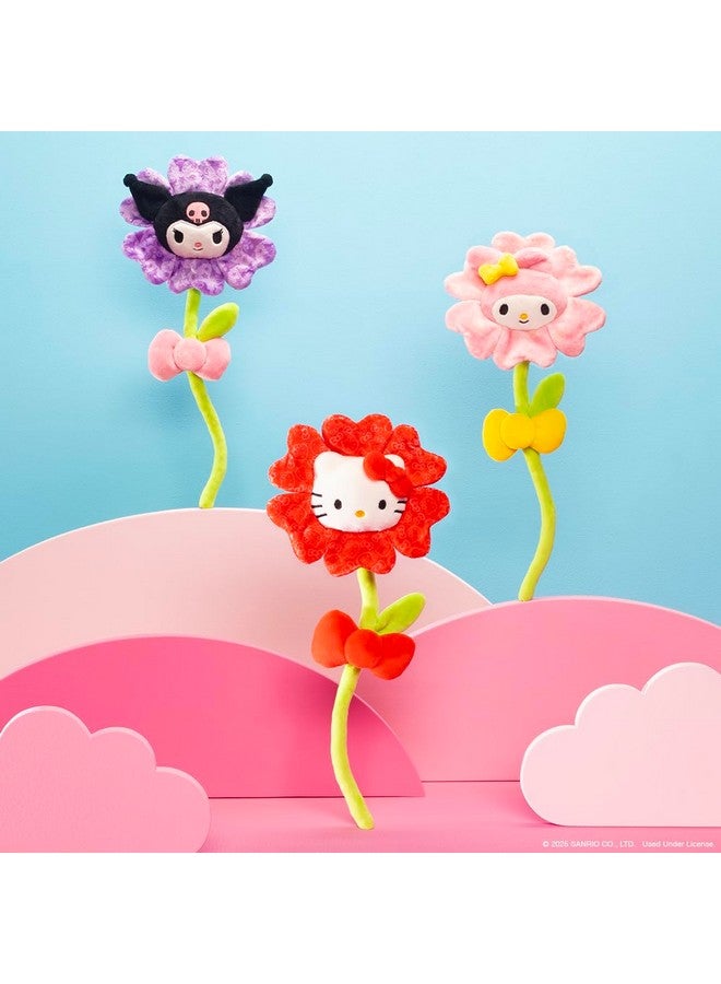 Hello Kitty Hello Kitty and Friends 14-inch Hello Kitty Red Plush Special Occasion Flower with Bendable Stem - Giftable Packaging - Officially Licensed - Ages 6+  - Image 4