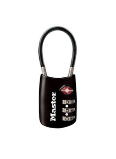 Master Lock Black Set Your Own Combination TSA Approved Luggage Lock, Travel Lock for Backpacks, Suitcases, or Zippers, 4688D  - Image 1