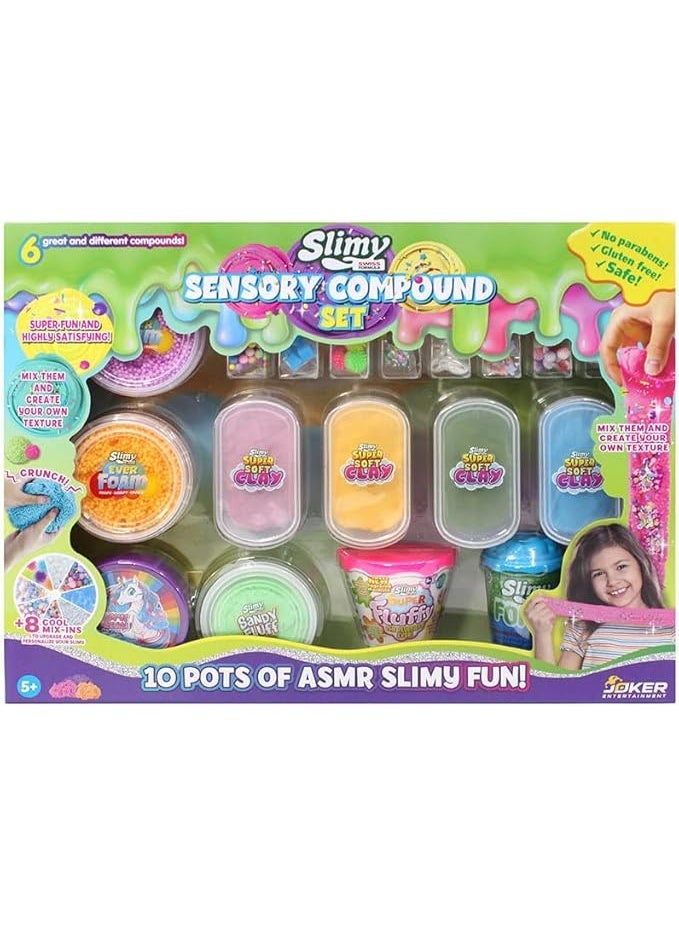 Slimy مجموعة مركبات حسية لزجة 10 قطع 33517 - Image 1