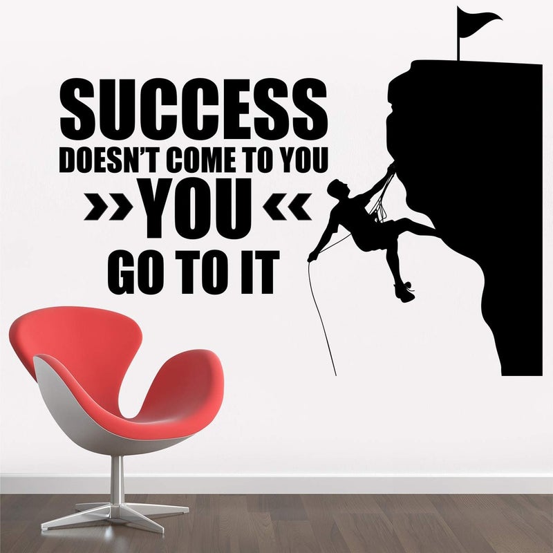 StickMe 'Success Doesn't Come to You You Go to It - Inspirational - Motivational - Quotes - Wall Sticker' - Image 2