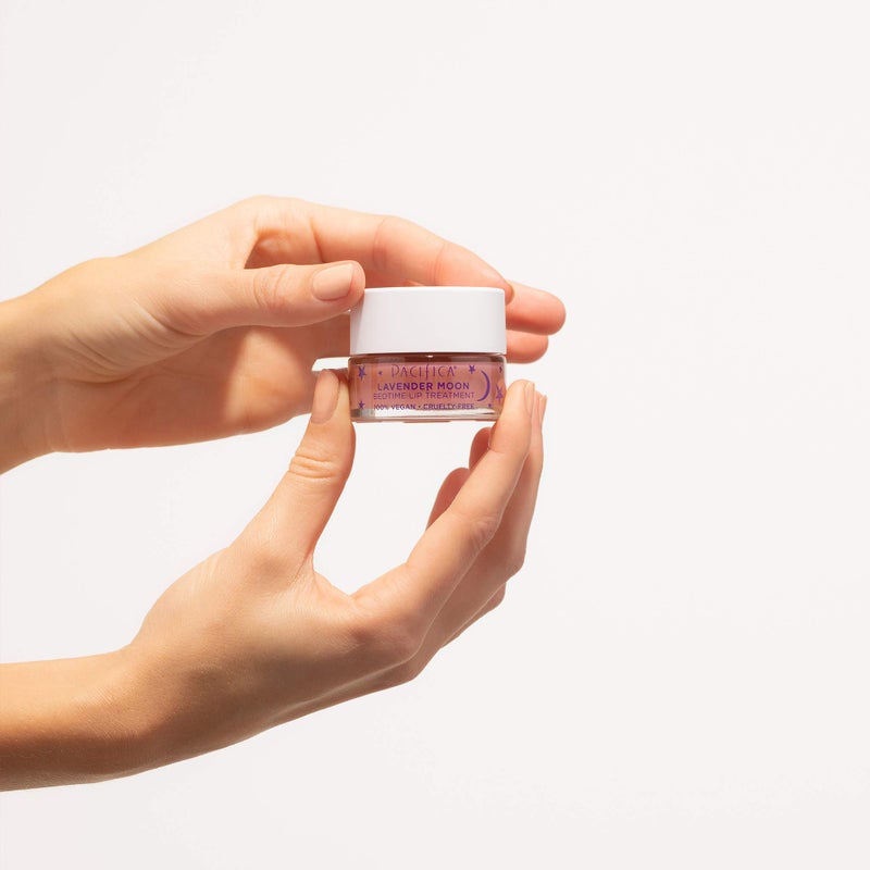 Pacifica Lavender Moon Lip Mask â€“ Hydrating Bedtime Lip Treatment for Dry, Wrinkled Lips, Shea & Jojoba, Vegan Cruelty-Free Lip Repair, 0.63 Ounce Vegan & Cruelty-Free Clean Beauty - Image 3