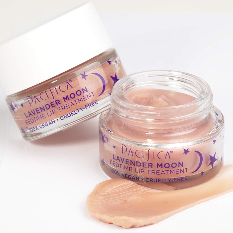 Pacifica Lavender Moon Lip Mask â€“ Hydrating Bedtime Lip Treatment for Dry, Wrinkled Lips, Shea & Jojoba, Vegan Cruelty-Free Lip Repair, 0.63 Ounce Vegan & Cruelty-Free Clean Beauty - Image 4