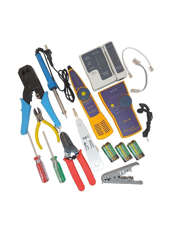 A kit consisting of 10 integrated pieces for easy connection of networks, internet cables  / TBC700  - Image 1
