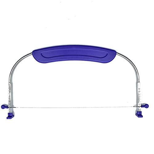 WENGTY New Adjustable Small Cake Leveler Cutter Slicer with Stainless Steel Wires and Purple Handle for Professional Baking Tools MultiColour - Image 2