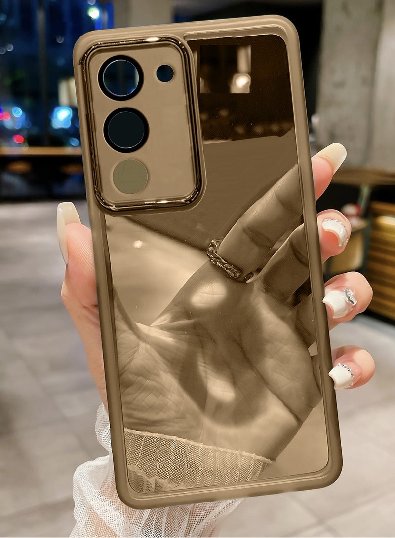 دبليو تيك غطاء خلفي بحواف كاميرا مطلية بالكهرباء - مصنوع من TPU سيليكون شفاف ناعم لحماية عدسة كاميرا Xiaomi Redmi 15 4G/5G 2025 - ذهبى - Image 2