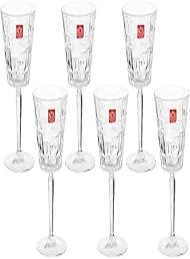 RCR Etna Crystal Goblet Set of 6 Pieces 280ml - Transparent