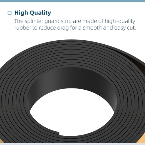 RO6G 194419-4 118" Splinter Guard Replacement Strip for Makita Track Saw for Makita Track Saw Guard Rail 118 inches Accessories, Black Upgrade Stickiness - Image 5