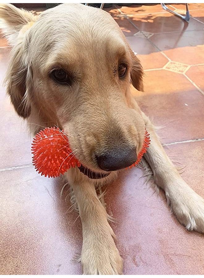 مجموعة ألعاب صرير للكلاب مكونة من كرة مسننة غير سامة وعظام مسننة وحلقات للكلاب (عبوة من 3 قطع) - Image 5