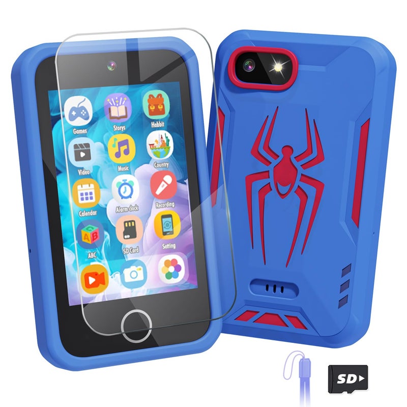 Lizzbey Kids Smart Phone Spider Toys Phone for Boys 3 4 5 6 7 8 Years Old Dual Camera 35 Touchscreen Kid Phones Educational Toy for Toddler Kids Christmas Birthday Gifts ABC Learning Habit Tracker - Image 2