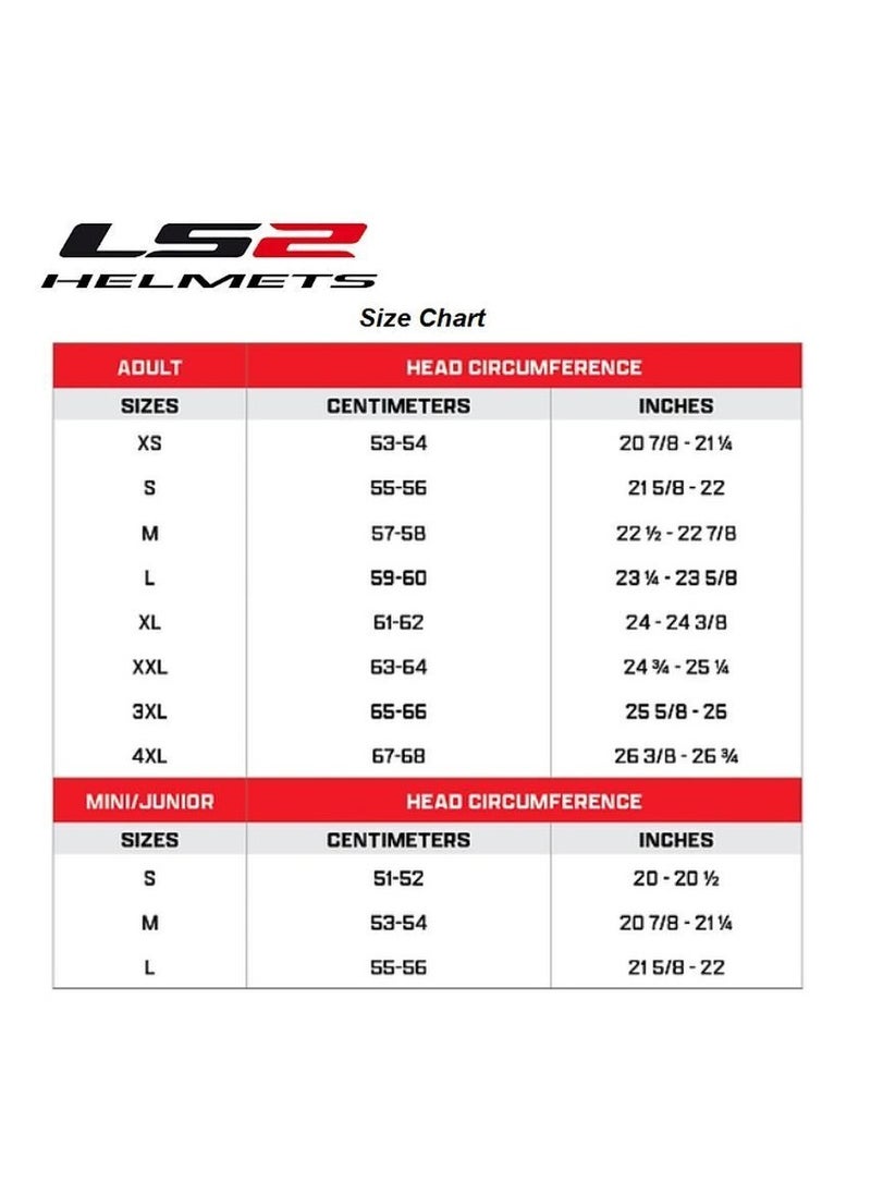 LS2 HELMETS LS2 HELMET FF353 RAPID Full Face Racing Helmet - Size XXL - Color Extra White Red  - Image 4