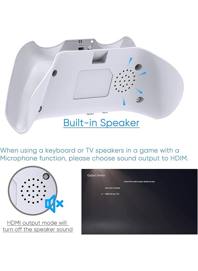 KASTWAVE Wireless Keyboard For Ps5 Controller Bluetooth 3.0 Mini Chatpad Message Game Keyboard Keypad Built In Speaker With 3.5Mm Audio Jack For Messaging And Gaming Live Chat - Image 5