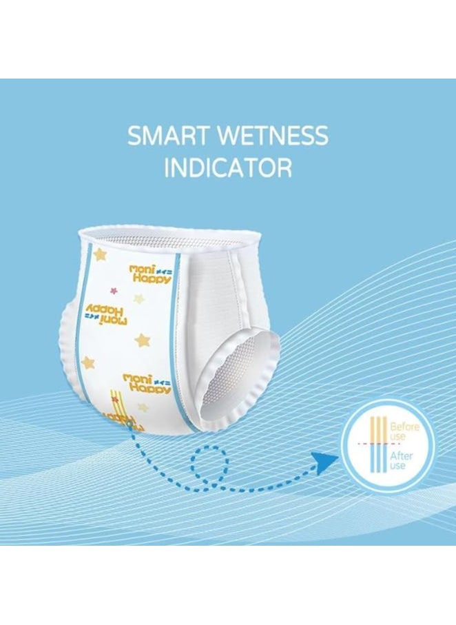 Moni Happy Moni Happy Baby Diaper Pants Super Absorption, Fluffy non-woven fabric, Smart wetness detector, Double-leak guard-XXL, 15-20kg - 44 pcs  - Image 2