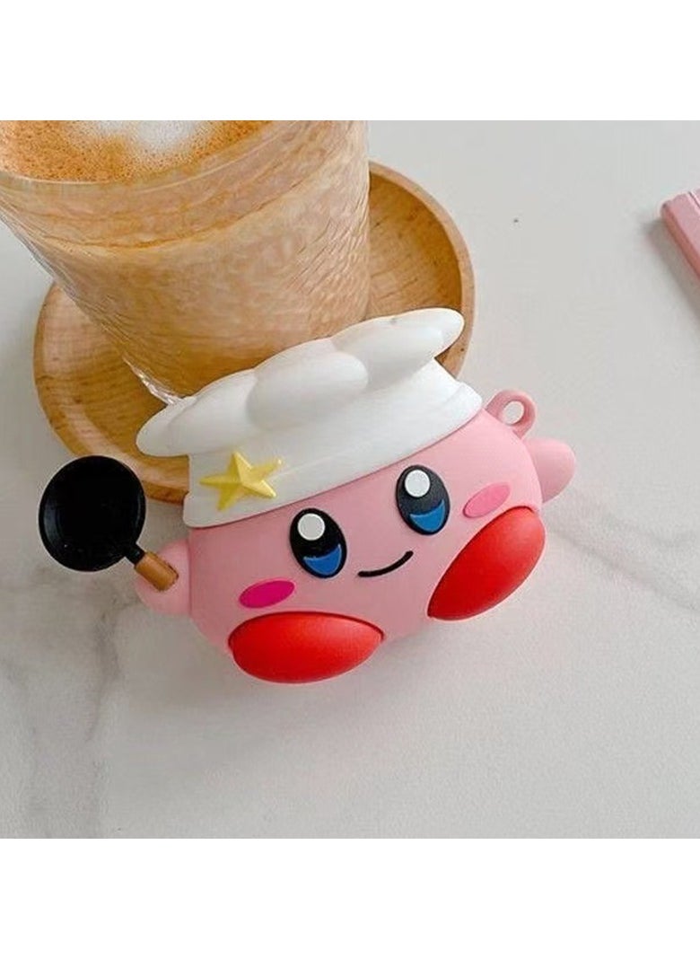 Generic - For Bluetooth Headset Air Pods Pro 2 Generation Protective Case Kirby Protective Case Silicone Drop Resistant Waterproof Case - Image 1