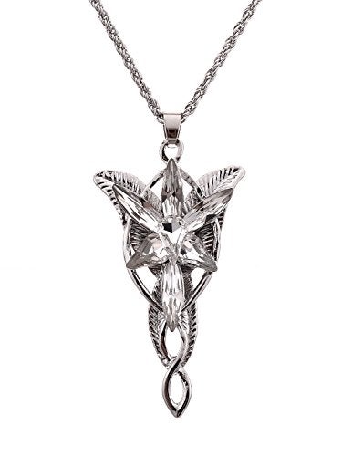 LUREME® Fairy Princess Arwen Silver Tone Zirconia Wings Pendant Necklace for Women(a1000004) - Image 5