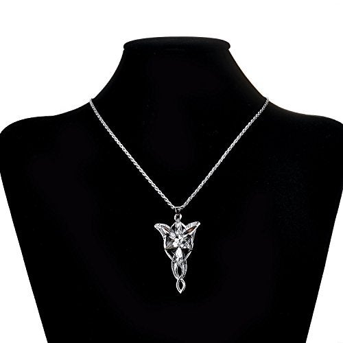 LUREME® Fairy Princess Arwen Silver Tone Zirconia Wings Pendant Necklace for Women(a1000004) - Image 2