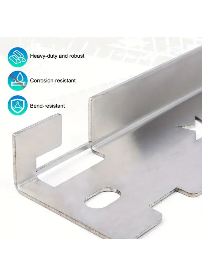 1 Pair Of Wheel Positioning Tools With 2 Tape Measures 3M Stainless Steel Alignment Plate Heavy Duty Front Tie Rod Repair Precision Balance Upgrade Easy Wall Mount Storage Silvery - Image 5