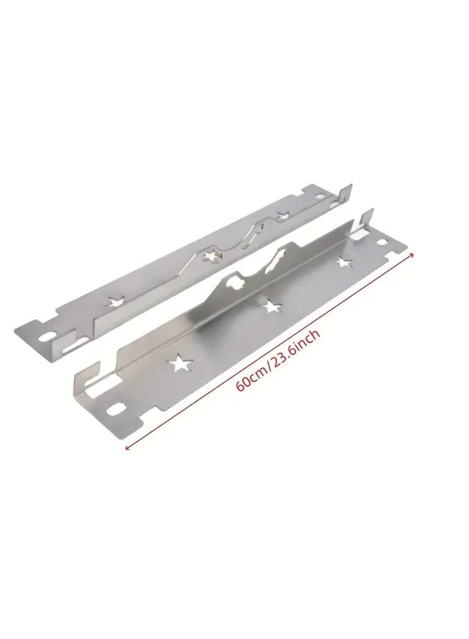 1 Pair Of Wheel Positioning Tools With 2 Tape Measures 3M Stainless Steel Alignment Plate Heavy Duty Front Tie Rod Repair Precision Balance Upgrade Easy Wall Mount Storage Silvery - Image 2