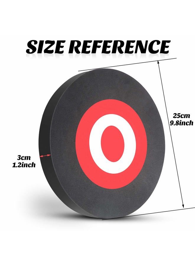 Sumind 1 Piece Round EVA Foam Arrow Target Portable Archery Arrow Target Moving Hunting Practice Accessories for Outdoor (Black) - Image 2