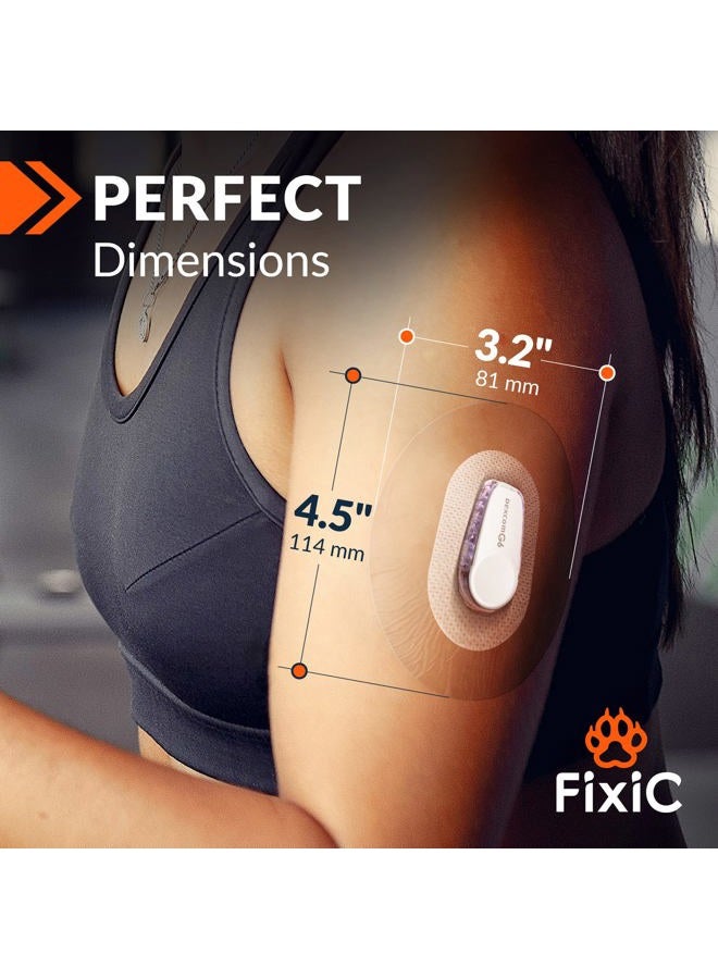 FixiC – Adhesive Patches for G6 – 25 Pack Premium Waterproof Adhesive Patches – Pre-Cut Back Paper – Adhesive Patch for G6 – Long Fixation! (Transparent) - Image 4