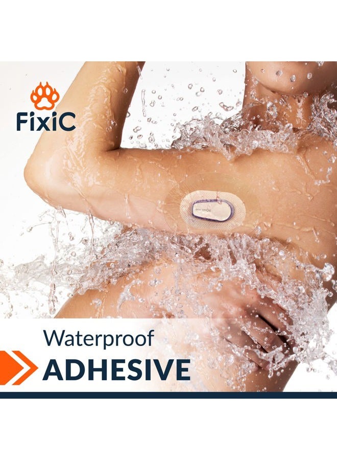 FixiC – Adhesive Patches for G6 – 25 Pack Premium Waterproof Adhesive Patches – Pre-Cut Back Paper – Adhesive Patch for G6 – Long Fixation! (Transparent) - Image 5