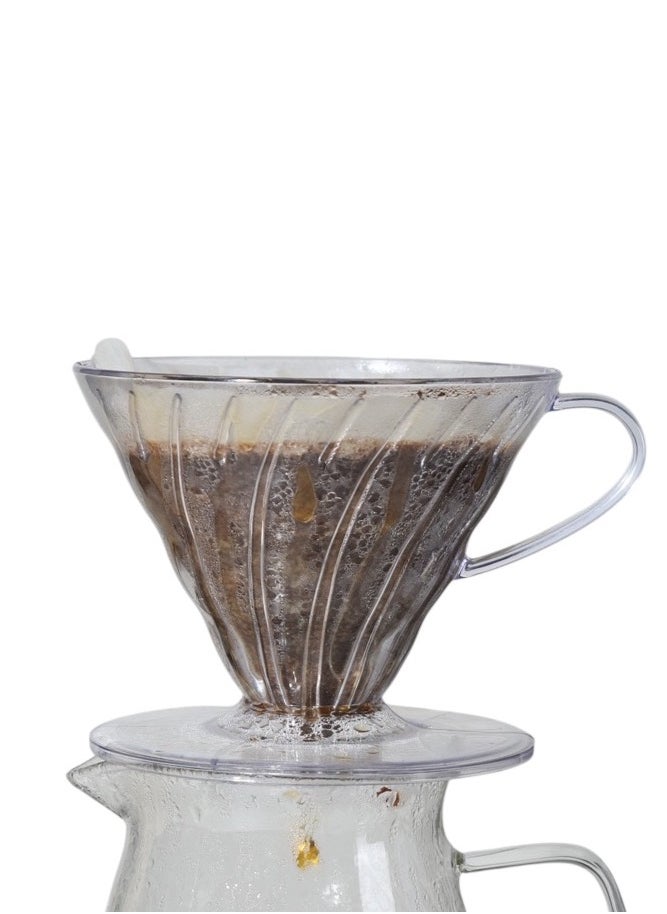 ماركة غير محددة قمع ترشيح وتقطير الة القهوة المختصة وعاء فلتر جهاز تقطير بطريقة V60 مقاس 02  - Image 3