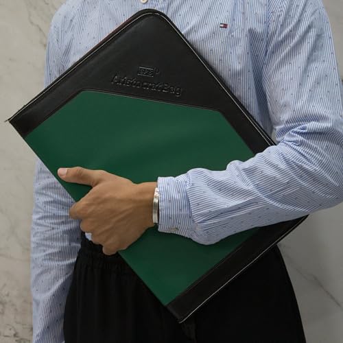 SPS PU Leather 24-Pocket A4 File Organizer – Professional Document Holder for Certificates, Legal Documents, Home, Office, School Use (Green) - Image 5