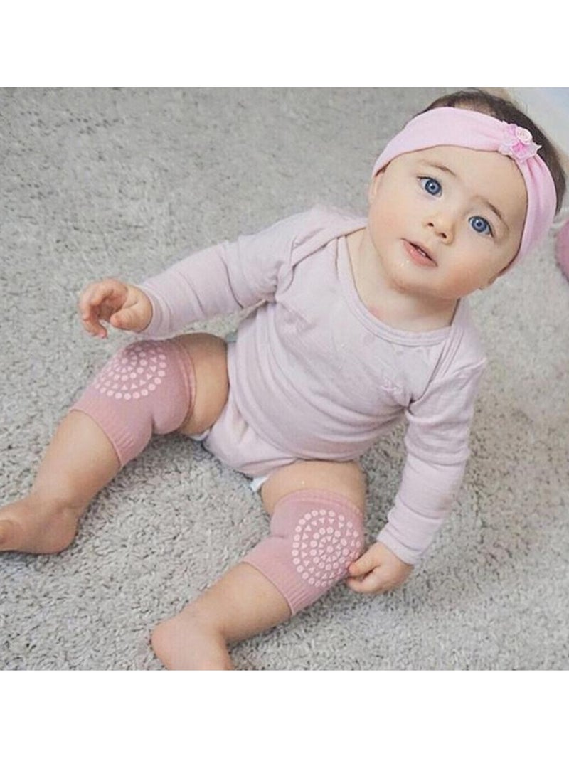 2 Pairs Baby Knee Pads Toddlers Learning Crawling Walking Knee Protectors Anti Slip Kneepads （Green+Pink） - Image 5