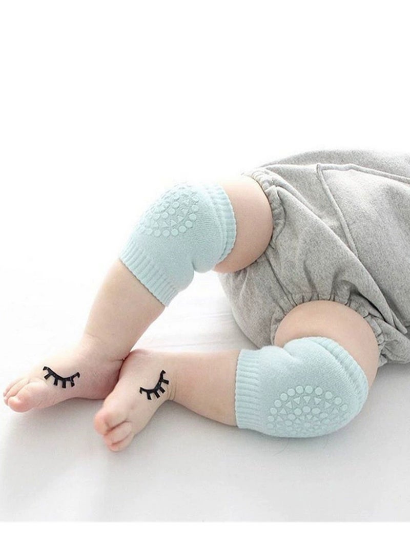 2 Pairs Baby Knee Pads Toddlers Learning Crawling Walking Knee Protectors Anti Slip Kneepads （Green+Pink） - Image 3