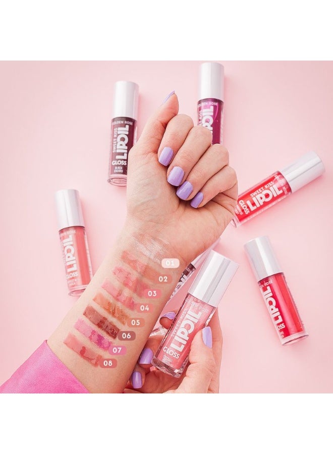 Golden Rose Sweet Kiss Lip Oil Gloss No:03 Berry Pink - Image 3