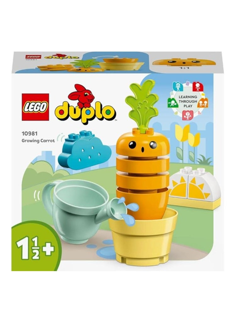 LEGOÂ® - LEGO 10981 DUPLO My First Growing Carrot, Stacking Toys for Babies 1.5+ Years Old with 4 Vegetable Bricks, Learning Educational Toy for Toddlers - Image 1