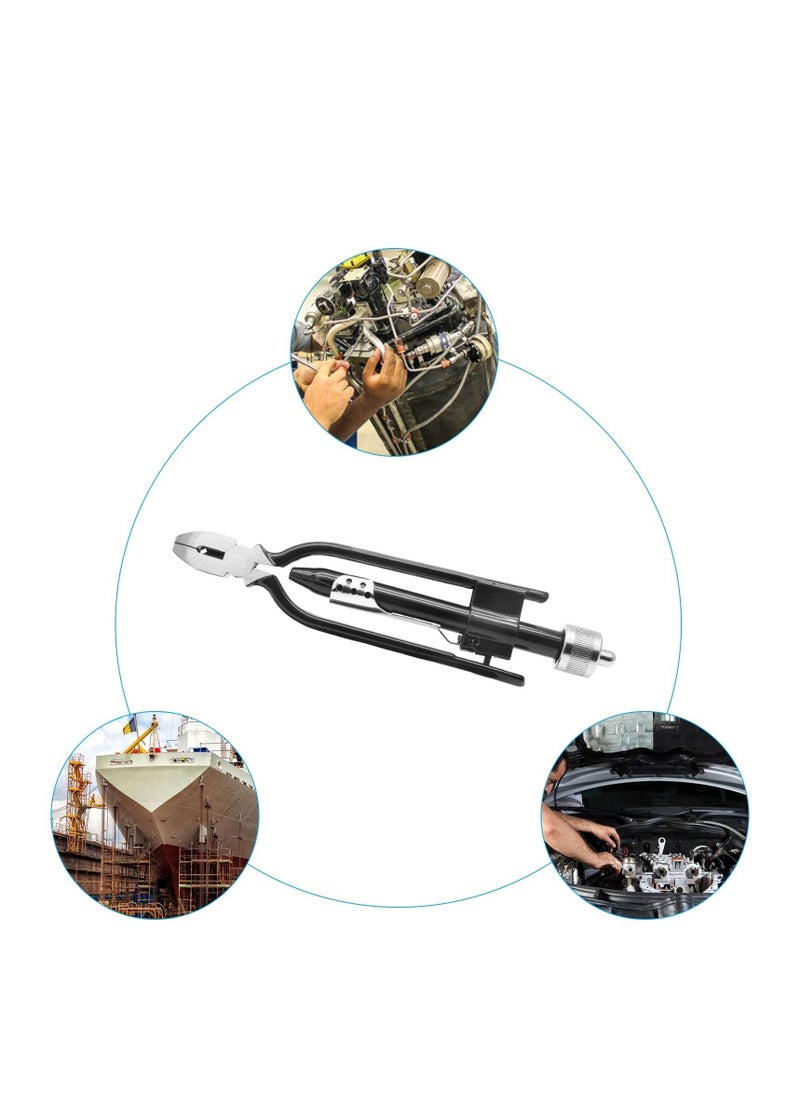 SYOSI 6 Inch Safety Wire Twist Pliers, Aircraft Grade Tool for Aviation & Auto Industry, Reversible, High-Carbon Steel, Multi-Function, Auto Lock Fuse Pliers for Baling Tie  - Image 3
