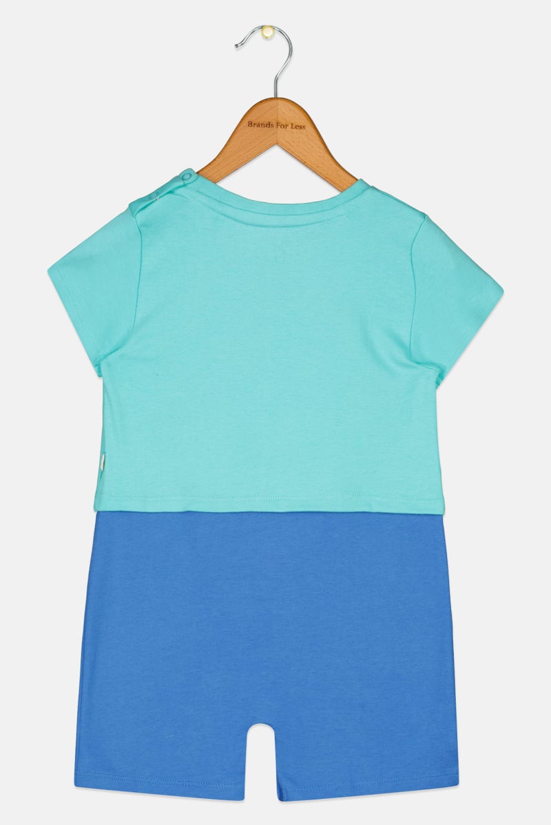 Hamleys Toddlers Boy Graphic Print Short Sleeve Jumpsuit, Multicolor - Image 3