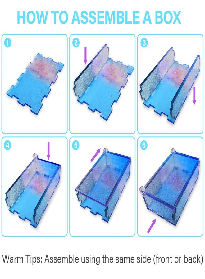 Vakoo Domino Molds for Resin Casting, Silicone Resin Domino Mold Set, Domino Resin Mold and Domino Box Mold - Image 5
