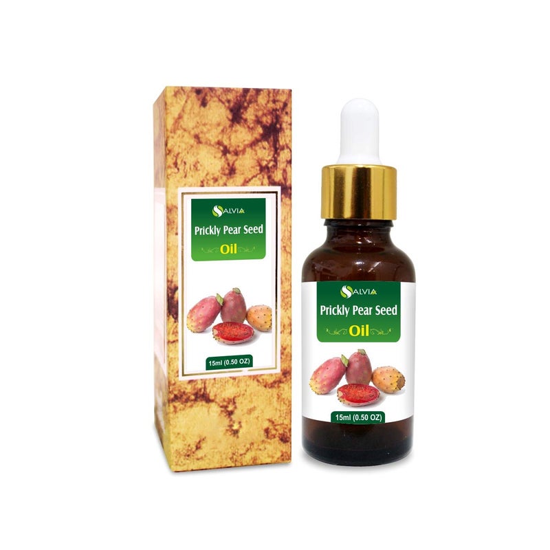 Salvia Prickly Pear Seed (Opuntia Ficus-Indica) Essential Oil 100% Pure, Undiluted and Organic - Natural, Premium Aromatherapy Oil - Therapeutic Grade - 15 ML with Dropper - Image 1