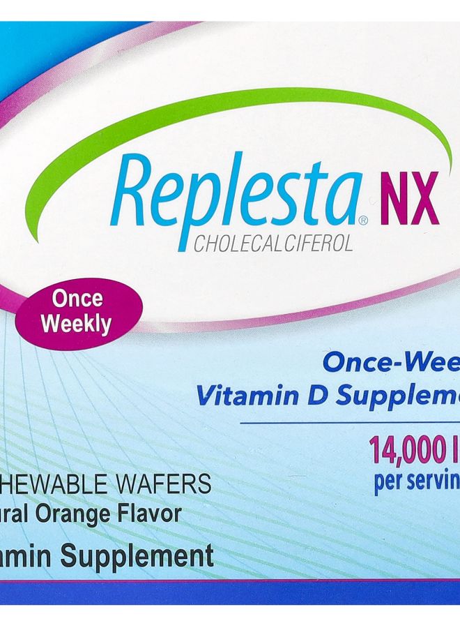 NX Cholecalciferol Once-Weekly Vitamin D Natural Orange 14000 IU 8 Chewable Wafers
