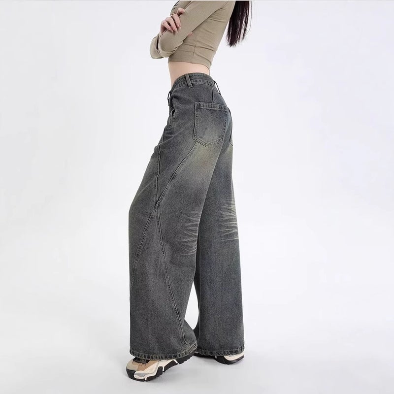 Unisex Classic Denim Jeans Loose Fit Daily Outdoor Wear - Image 3