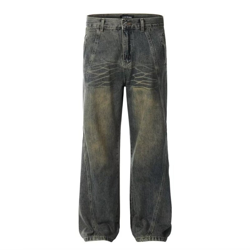 Unisex Classic Denim Jeans Loose Fit Daily Outdoor Wear - Image 5