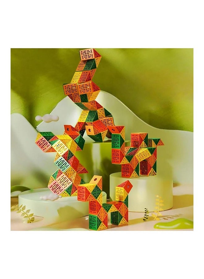 Kiti Kits Kiti Kits Snake Puzzle Toys | Detachable Snake Puzzle Toy for Logic Skills - Fidget and Brain Teaser Toy for Early Development for Bedroom, Dormitory, Living Room, Camping Evember (48pcs)  - Image 2