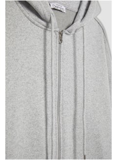 DeFacto Woman Oversize Fit Hooded Long Sleeve Knitted Cardigan  - Image 5