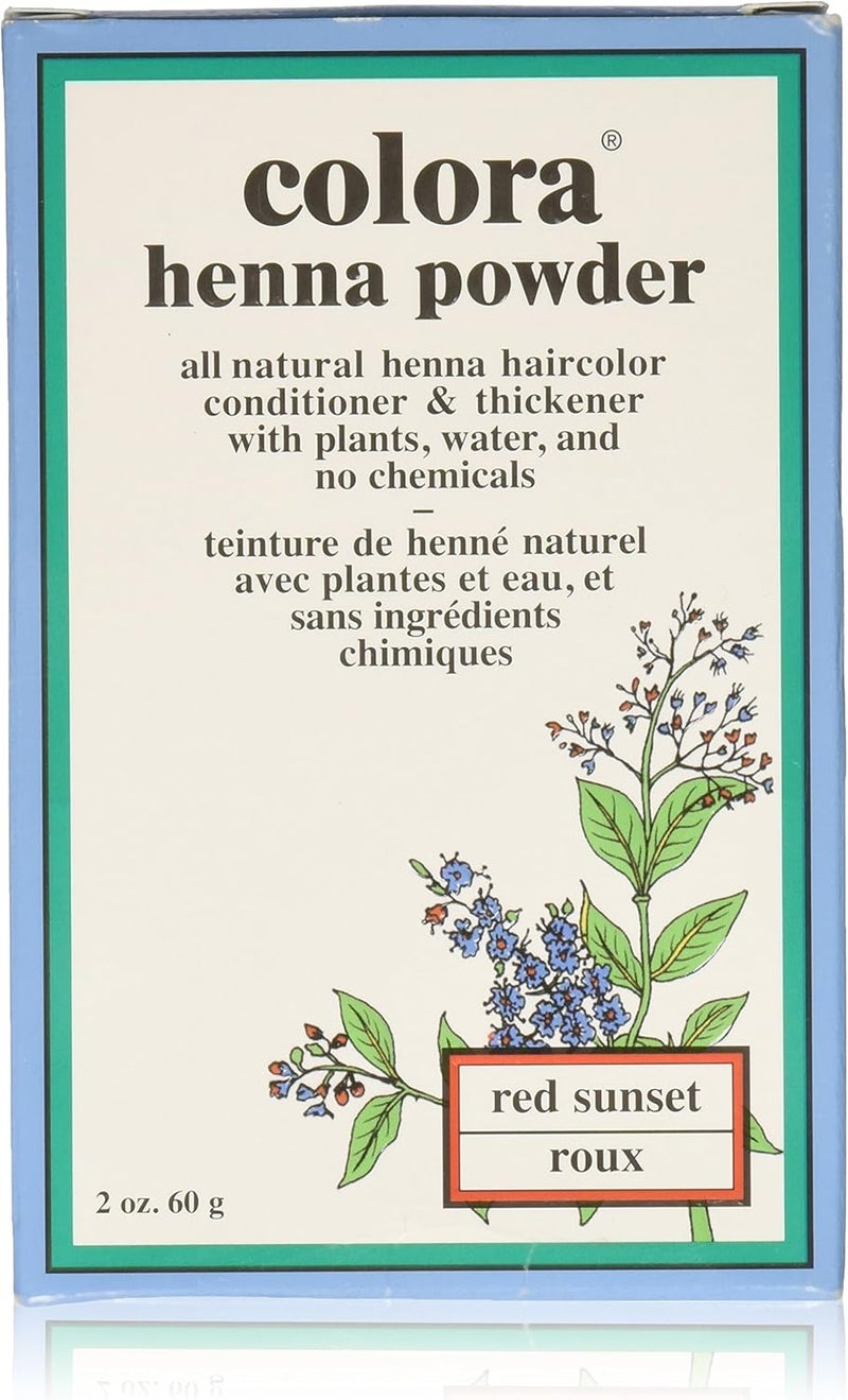 Colora Henna Powder Hair Color - Red Sunset 2oz - Image 1