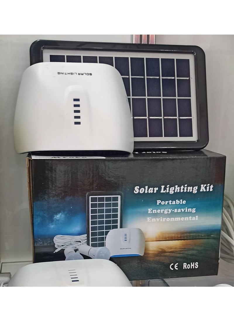 Generic 3W Portable Solar Power Generation Kit – Eco-Friendly Solar Charger for Household Use, Ideal for Camping, Emergency Backup, and Outdoor Activities  - Image 1