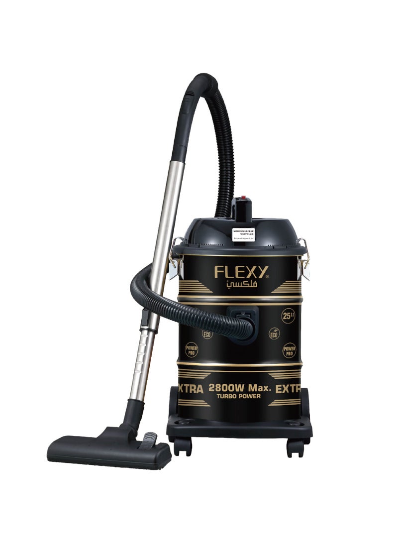 Flexy 2800W Turbo Vacuum Cleaner, 25L Iron Tank, Blower Function, Multi-Filtration, Airflow Control, 360° Wheels, High Power Motor, 2-Year Warranty - Image 1