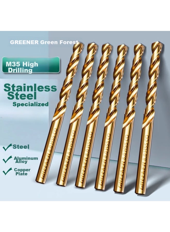 Greener Twist Drill Bit Set For Stainless Steel, Hole Drilling, Electric Hand Drill, Quick Drilling, Cobalt-containing, High-speed Steel, 19-piece Set - Image 1