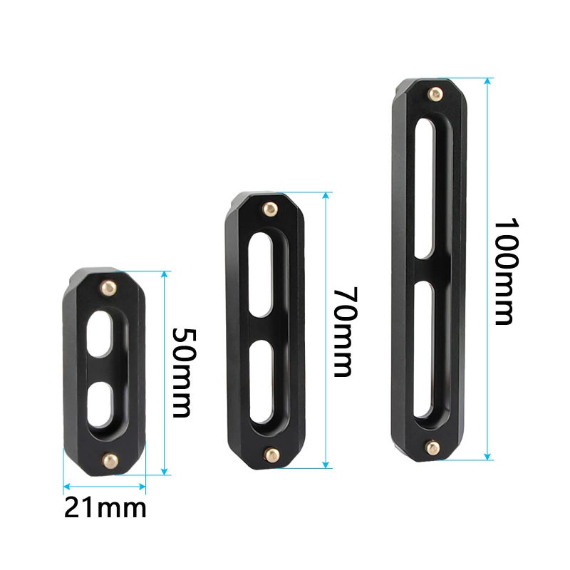 CAMVATE Triple NATO Rail Quick Release Bar 50mm / 70mm / 100mm - 2123 - Image 2